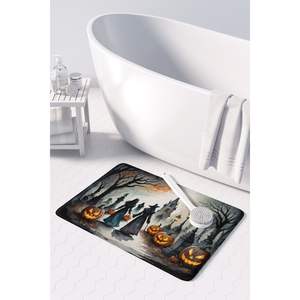 "Estera de cocina de espuma viscoelástica de Halloween espeluznante-Alfombra de baño cómoda antifatiga lavable a máquina" - Product Image 3