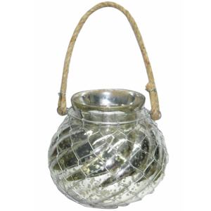 Top Product Hanging Hurricane Lantern With Metal Wire Pumpkin Shape <b>Glass</b> <b>Jar</b> Rustic Handicraft Unique Design 2025 Best Selling - Product Image 2