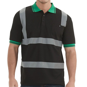 Polo de sécurité personnalisé en polyester, conception sur mesure, impression de logo OEM, été, 100% coton, coupe classique, pour agents de sécurité - Product Image 4