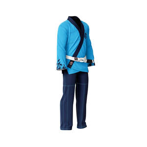 Kimono Profesional de Jiu Jitsu Brasileño RTS de Alta Calidad, 260g, 100% Algodón, Transpirable, Duradero, Negro, con Logotipo Personalizado y Diseño Frontal Personalizado - Product Image 3