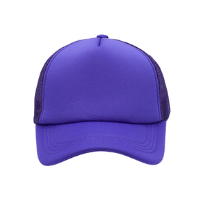 OEM Blank Foam Trucker Hat <b>Cap</b> Custom Logo Embroidery 5 Panel <b>Plain</b> Mesh Back Trucker Hat - Product Image 3