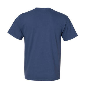 Camiseta Lisa de Cuello Alto para Hombre, 100% Algodón, de Gran Gramaje, con Bolsillo, Oversize, Personalizable con Logotipo - Product Image 2