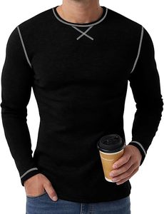 Chemise pour homme en laine mérinos avec bordure réfléchissante, respirante, détails haute visibilité, en flanelle, manches longues, pour le travail en extérieur, décontractée, hiver - Product Image 4