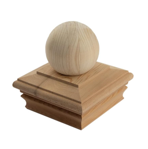 Cabezas de Barandilla de Madera Premium, Diseño Tradicional con Punta de Bola, Piezas para Escaleras de Fácil Instalación - Product Image 2
