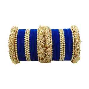 Ensemble de bracelets de mariage islamiques tendance en or massif Meenakari, finition polie, bijoux pour femmes - Product Image 2