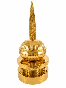 Aurevane Crownfin Chafer Royal Design Luxury Gold Hammered Stainless Steel Sustainable Durable Handi Chafing Dish Tall - Product Image 2