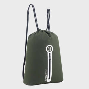 Arctic Fox Bolt Drawstring <b>Gym</b> <b>Bag</b> for <b>Kids</b> Olive Green Soft Nylon Reusable - Product Image 2