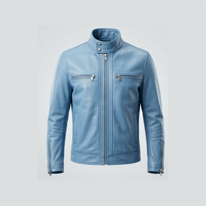 Veste en cuir de haute qualité, best-seller, nouvelle conception OEM, vente en gros, arrivée tendance, veste en cuir sur mesure pour hommes - Product Image 1