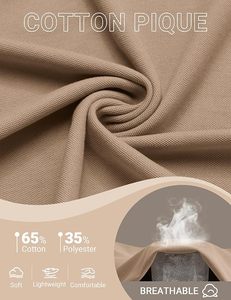 Polo à manches courtes pour homme, couleur unie, décontracté, en coton Oxford respirant, coupe classique - Product Image 5