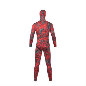Unisex Full Body <b>Wetsuit</b> Chest Zip Printed Long Sleeve Neoprene 0.5mm-2.0mm Crew Neck Color Blocked Waterproof All Seasons <b>Adult</b> - Product Image 2