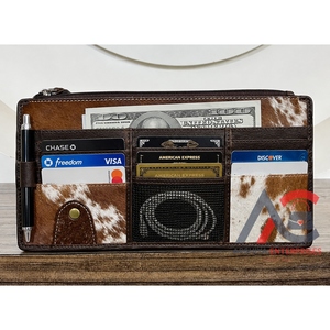 Nouvel Organisateur de Pare-Soleil de Voiture en Cuir de Vachette de Qualité Supérieure, Porte-Cartes, Porte-Lunettes de Soleil, Porte-Stylo, Accessoire de Rangement pour Véhicule - Product Image 1