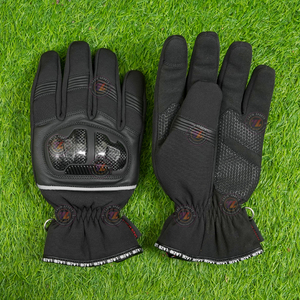 Gants de moto en textile softshell imperméables Lazib Sports, réfléchissants, pour la conduite en ville, avec paume antidérapante et fonction tactile - Product Image 6
