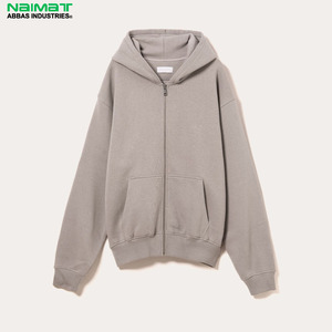 Sweat à capuche zippé intégral à manches doublement rayées bicolores pour homme, vêtement d'extérieur en polaire pour l'entraînement - Product Image 1