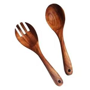 Cuillère de service en bois au look élégant pour servir la nourriture à table et pour la cuisine - Product Image 4