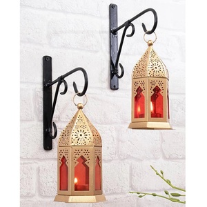 Handmade Brass <b>Moroccan</b> <b>Lantern</b> Rectangle Shape Decorative Candle Holder for Weddings Home Decoration Durable Metal <b>Lantern</b> - Product Image 3