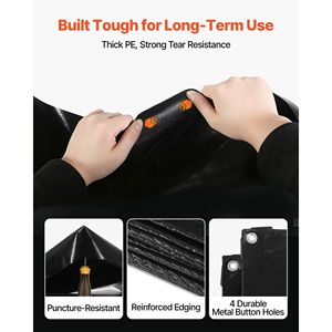 Telo per laghetto 20 x 25 piedi, spessore 14 mil, in PE rinforzato a 3 strati, per laghetti di pesci e koi, con bordo orlato, 4 metri, per laghetti esterni - Product Image 4