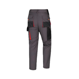 Pantalones de Seguridad para Hombre, Pantalones de Trabajo Grises con Bolsillos Reflectantes Naranjas, Rodillas Reforzadas, Alta Durabilidad, Ropa Protectora de Alta Visibilidad - Product Image 2