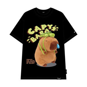 เสื้อยืดแขนสั้นผ้าทอเนื้อหนัก 250GSM ผ้าฝ้าย 100% สำหรับทุกเพศ |   ลวดลายดอกไม้สไตล์วินเทจ |   ต่อต้านริ้วรอย |   แห้งเร็ว - Product Image 1