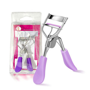 Recourbe-cils en acier inoxydable, outil de maquillage professionnel, outil ergonomique pour recourber les cils avec coussinets de remplacement en silicone souple - Product Image 5