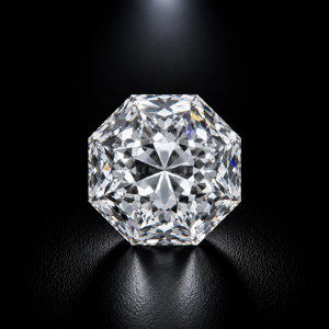 Pierres de diamant blancs cultivés en laboratoire de qualité supérieure, taille octogonale modifiée, avec une coupe excellente et un éclat brillant pour la joaillerie fine - Product Image 1