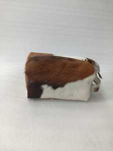 Estuche de Maquillaje Pequeño y Ligero de Cuero Genuino de Primera Calidad con Cremallera y Pelo, Servicio OEM, Logotipo Personalizado Suave, Venta al por Mayor - Product Image 4