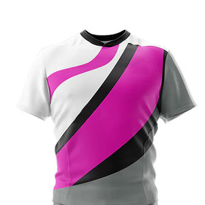 Uniforme de Rugby de Manga Corta Hecho a Medida, Gran Cantidad, Superventas, Color Sólido, Alta Calidad, Unisex, Secado Rápido, Transpirable, Ropa de Equipo - Product Image 4