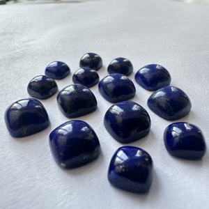 Lapislázuli 100% Natural, Cabujón Pulido a Mano, Piedra Preciosa de 5mm a 20mm, Piedras Sueltas al por Mayor - Product Image 1