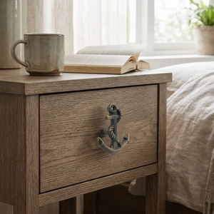 Poignée de tiroir vintage en fonte en forme d'ancre |   Poignée de porte de placard nautique |   Décoration de meubles de style marin rustique - Product Image 4