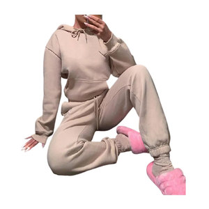 <b>Women's</b> <b>Navy</b> White Color Block Sporty Tracksuit Set Full Sleeve Knitted Joggers With Side Stripe Regular Fit All Seasons - Product Image 5