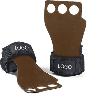 Leather Gymnastics Hand Grips <b>Weight</b> Lifting <b>Glove</b> Heavy Duty Straps for Cross <b>Training</b> - Product Image 1