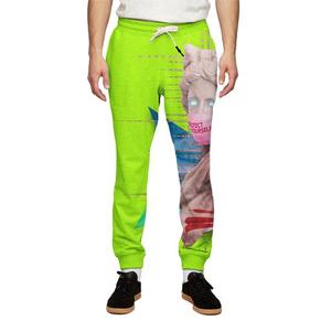 Pantalon de jogging en molleton imprimé pour homme, taille élastique avec cordon de serrage, motif sublimation, décontracté, respirant, en polyester, pour l'automne - Product Image 5