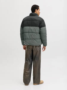 Blouson matelassé à capuche léger et imperméable pour homme, coupe-vent, style universitaire personnalisé, streetwear, en duvet de canard, pour le printemps - Product Image 2