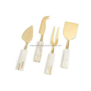 4-Piece Steel <b>Cheese</b> <b>Knife</b> <b>Set</b> With Wooden Handles Durable Handcrafted <b>Cheese</b> Tools For Serving And Display - Product Image 3