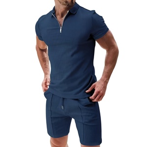 Conjunto Deportivo de Alta Calidad con Camiseta de Manga Corta para Hombre, 100% Algodón Transpirable, Conjunto de Camisetas de Verano - Product Image 1