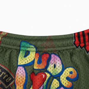 Shorts de plage pour hommes grande taille, sublimation intégrale, polyester léger, séchage rapide, collection 2026 - Product Image 2