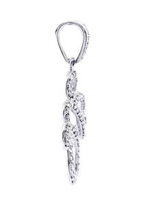 จี้เพชรเพาะเลี้ยงสั่งทำพิเศษ เงินแท้ 925 รับรองโดย GIA เพชรคลาสสิกแบบเติมเต็ม ของขวัญสำหรับทุกเพศ - Product Image 2