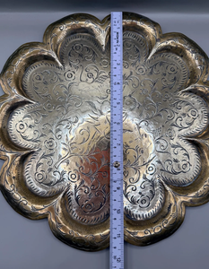 Assiettes de présentation en laiton les plus vendues pour mariages, banquets et événements festifs, décoration intérieure à prix de gros - Product Image 4