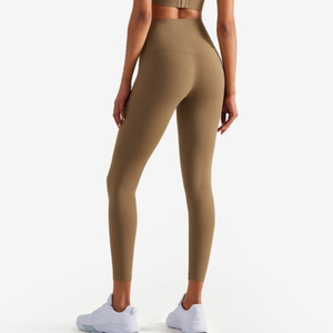 Leggings Deportivos de Cintura Alta con Efecto Scrunch, Elásticos en 4 Direcciones, de Secado Rápido, Sólidos y Sencillos, para Entrenamiento, Fitness, Levantamiento de Glúteos, Gimnasio y Yoga - Product Image 4