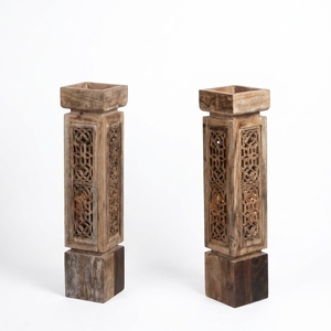 Pieds de meubles en bois massif sculpté de qualité supérieure, pieds de table de remplacement, design moderne, solides, installation facile, décoratifs, chambre à coucher, hôtel - Product Image 1