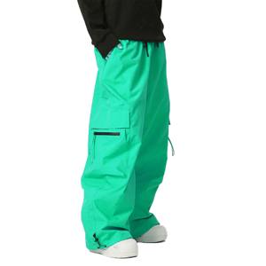 Pantalones de Nieve Cargo Impermeables de Tallas Grandes al por Mayor, Pantalones Anchos Oversize Personalizados para Snowboard y Esquí, Estilo Urbano - Product Image 2