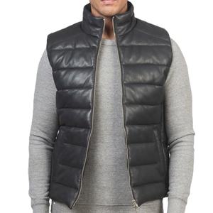 Bubble <b>Jacket</b> Slim Sleeveless Polyester/Cotton Cotton Filled Unisex <b>Summer</b> Wholesale ODM Custom Brand <b>Lightweight</b> 140g Fabric - Product Image 1