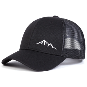 Unisex Minimalist Mountain Embroidery Baseball Net Caps Spring and Summer Outdoor Adjustable Casual Hats <b>Sunscreen</b> Hat - Product Image 2