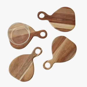 Nuevos Posavasos de Madera de Diseño, Hechos a Mano, Modernos, para Tazas de Té, 10mm, Ecológicos, Precio al por Mayor, Vajilla de Colores - Product Image 1