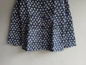 Chaqueta de algodón con estampado floral azul para mujer, cuello mandarín, abotonada, informal, manga tres cuartos, para todas las estaciones, regalo - Product Image 6