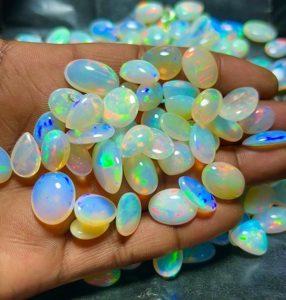 Opale naturelle de haute qualité Trimurti Gems, certifiée par un tiers, formes variées, cabochon pleine flamme 10-20mm, taille personnalisée, pierre précieuse en vrac - Product Image 2