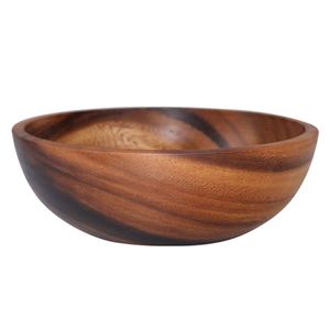 High Quality Wooden Serving Bowl For Salad <b>Pasta</b> Snacks Fruit Storage Natural Sustainable Dining Table Decor - Product Image 6