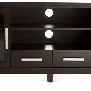 Mobile porta TV Kitchener da 60 pollici di larghezza, colore marrone hickory - Product Image 4