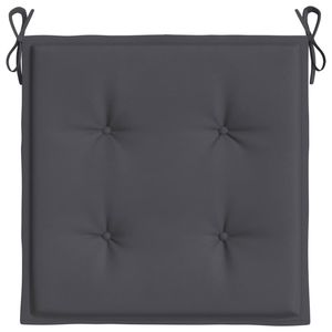 Anthracite 15.7"x15.7"x1.2" <b>Oxford</b> Fabric Outdoor Chair Cushions 2-Piece Garden <b>Pillows</b> & Cushions - Product Image 5