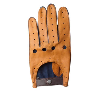 Men's Fashion Style Genuine Leather <b>Driving</b> <b>Gloves</b> Wholesale Adjustable Design Made in Pakistan - Product Image 2