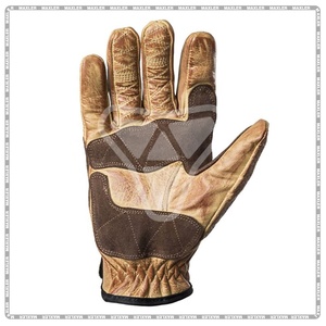 Gants de moto classiques en cuir, longs et courts, unisexes, imperméables, personnalisables, équipement de protection de haute qualité - Product Image 3